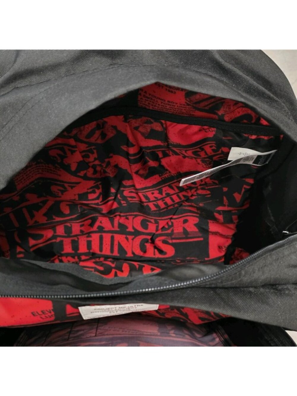 JanSport X Stranger Things Mike's Upside Down Black Backpack 34L XL 17.5” - Picture 8 of 8